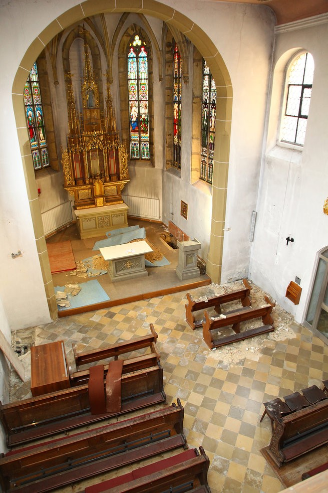 Sperrung Der Friedhofskirche St Katharina